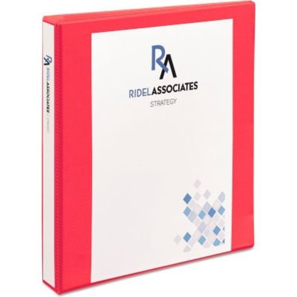 Avery Dennison Avery Durable View Binder with Slant Rings, 1in Capacity, Coral 17293